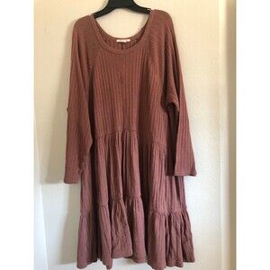 American Eagle Solid Rib Babydoll Dress